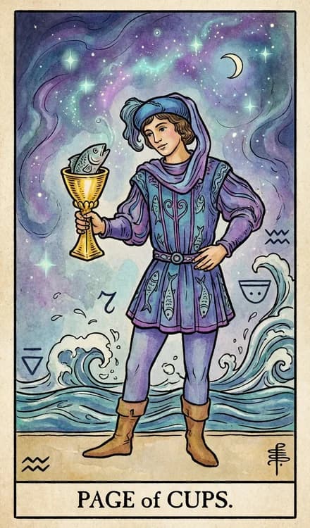 Page of Cups